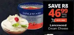 Checkers Lancewood Cream Cheese offer