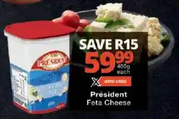 Checkers Président Feta Cheese offer