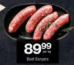 Checkers Beef Bangers offer