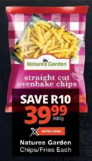 Checkers Natures Garden Chips/ Fries offer