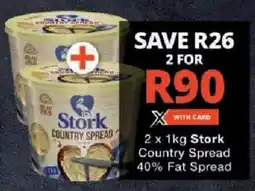 Checkers Stork Country Spread 40% Fat Spread offer