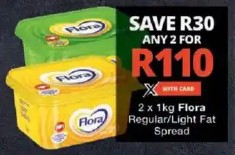 Checkers Flora Regular/ Light Fat Spread offer