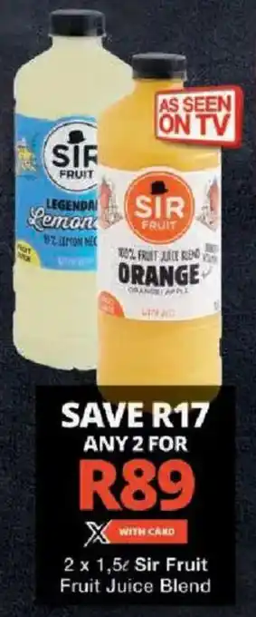 Checkers Sir Fruit Fruit Juice Blend offer