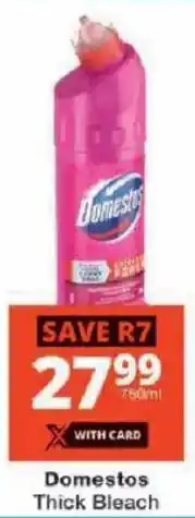Checkers Domestos Thick Bleach offer