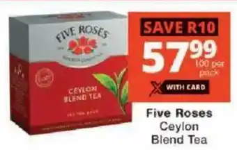Checkers Five Roses Ceylon Blend Tea offer