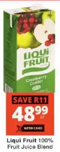 Checkers Liqui Fruit 100% Fruit Juice Blend offer