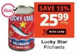 Checkers Lucky Star Pilchards offer