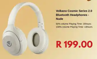 Computer Mania Volkano Cosmic Series 2.0 Bluetooth Headphones Nude offer