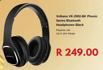 Computer Mania Volkano VK-2002-BK Phonic Series Bluetooth Headphones Black offer