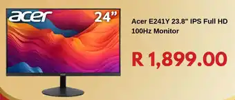 Computer Mania Acer E241Y 23.8" IPS Full HD 100Hz Monitor offer