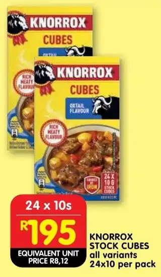 Shoprite Knorrox stock cubes offer