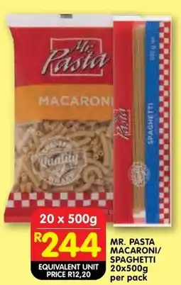 Shoprite Mr. pasta macaroni/ spaghetti offer