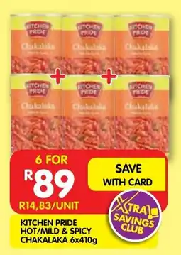 Shoprite Kitchen pride hot/ mild & spicy chakalaka offer