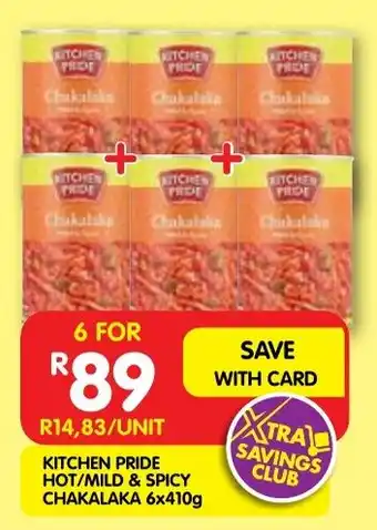 Shoprite Kitchen pride hot/ mild & spicy chakalaka offer