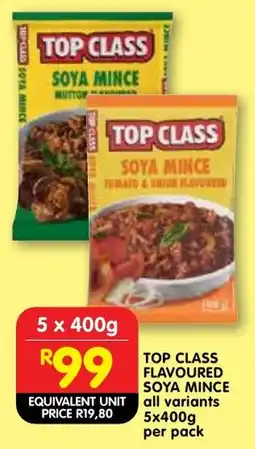 Shoprite Top class flavoured soya mince offer