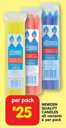 Shoprite Newden quality candles offer