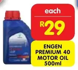 Shoprite Engen premium 40 motor oil offer