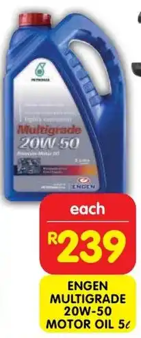 Shoprite Engen multigrade 20w-50 motor oil offer