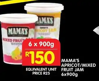 Shoprite Mama's apricot/ mixed fruit jam offer