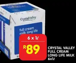 Shoprite Crystal valley full cream long life milk offer