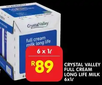 Shoprite Crystal valley full cream long life milk offer
