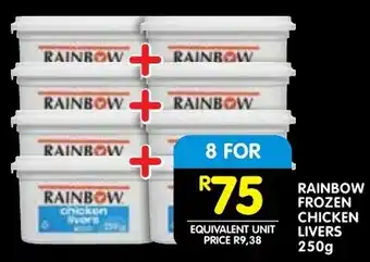 Shoprite Rainbow frozen chicken livers offer