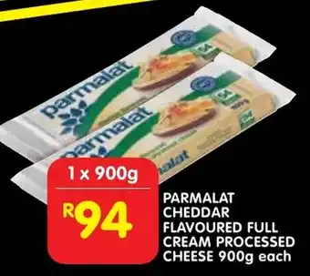 Shoprite Parmalat cheddar flavoured full cream processed cheese offer