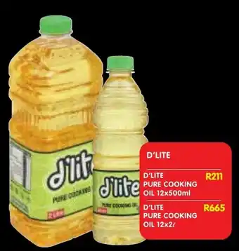 Shoprite D'lite pure cooking oil offer