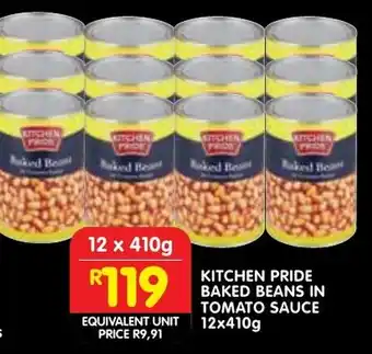 Shoprite Kitchen pride baked beans in tomato sauce offer