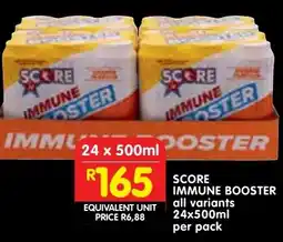 Shoprite Score immune booster offer