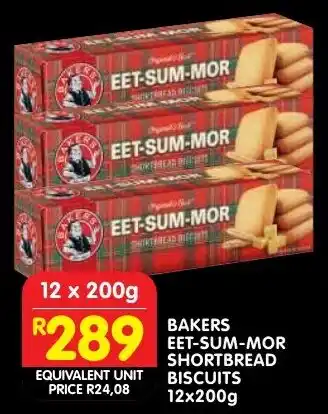 Shoprite Bakers eet-sum-mor shortbread biscuits offer