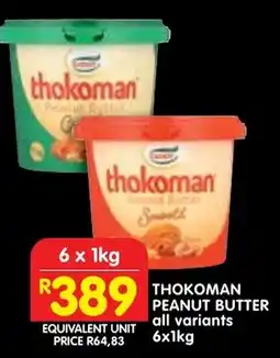 Shoprite Thokoman peanut butter offer