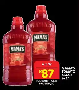Shoprite Mama's tomato sauce offer