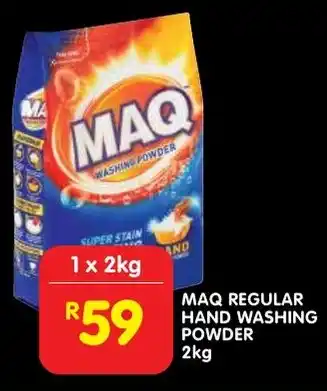 Shoprite Maq regular hand washing powder offer