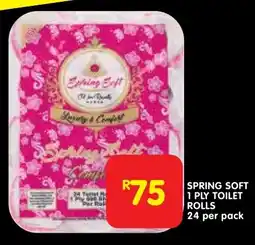 Shoprite Spring soft 1 ply toilet rolls offer