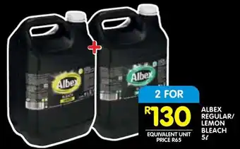 Shoprite Albex regular/ lemon bleach offer