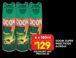 Shoprite Doom super insecticide offer