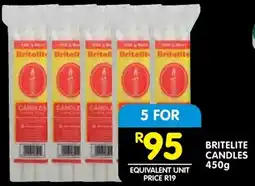 Shoprite Britelite candles offer