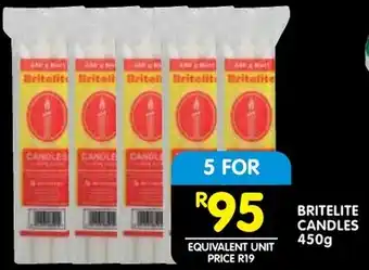 Shoprite Britelite candles offer
