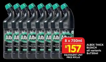 Shoprite Albex thick bleach offer