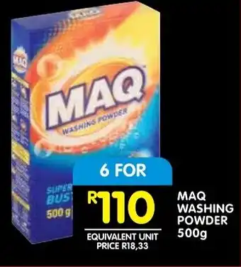 Shoprite Maq washing powder offer