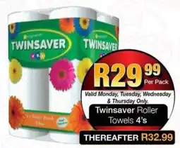 Take 'n Pay Twinsaver Roller Towels offer