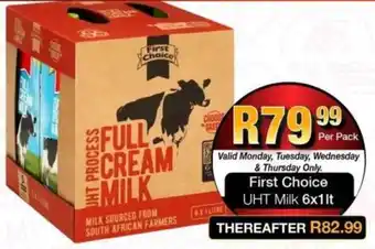 Take 'n Pay First Choice UHT Milk offer