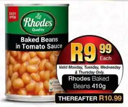 Take 'n Pay Rhodes Baked Beans offer