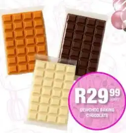 Take 'n Pay Dewchoc baking chocolate offer
