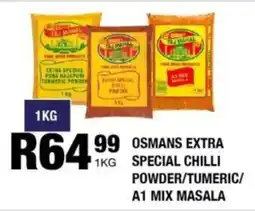 Take 'n Pay Osmans extra special chilli powder/ tumeric/ a1 mix masala offer