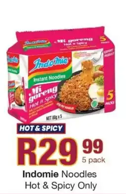 Take 'n Pay Indomie noodles hot & spicy only offer