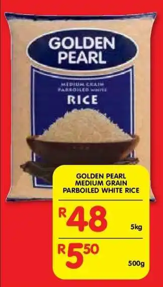 Shoprite GOLDEN PEARL MEDIUM GRAIN PARBOILED WHITE RICE offer
