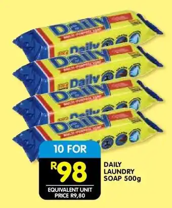 Shoprite DAILY LAUNDRY SOAP 500g offer