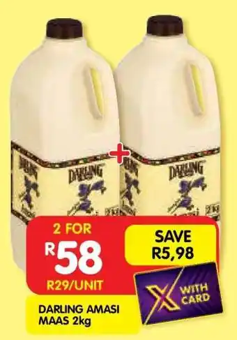 Shoprite DARLING AMASI MAAS 2kg offer